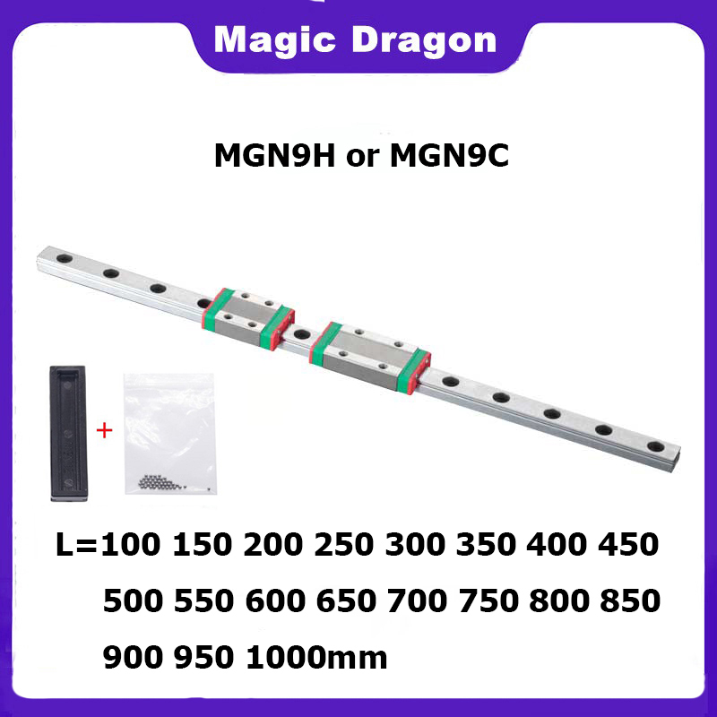 Linear Rail Mgn12H Set - NEW 9mm Linear Guide MGN9 100