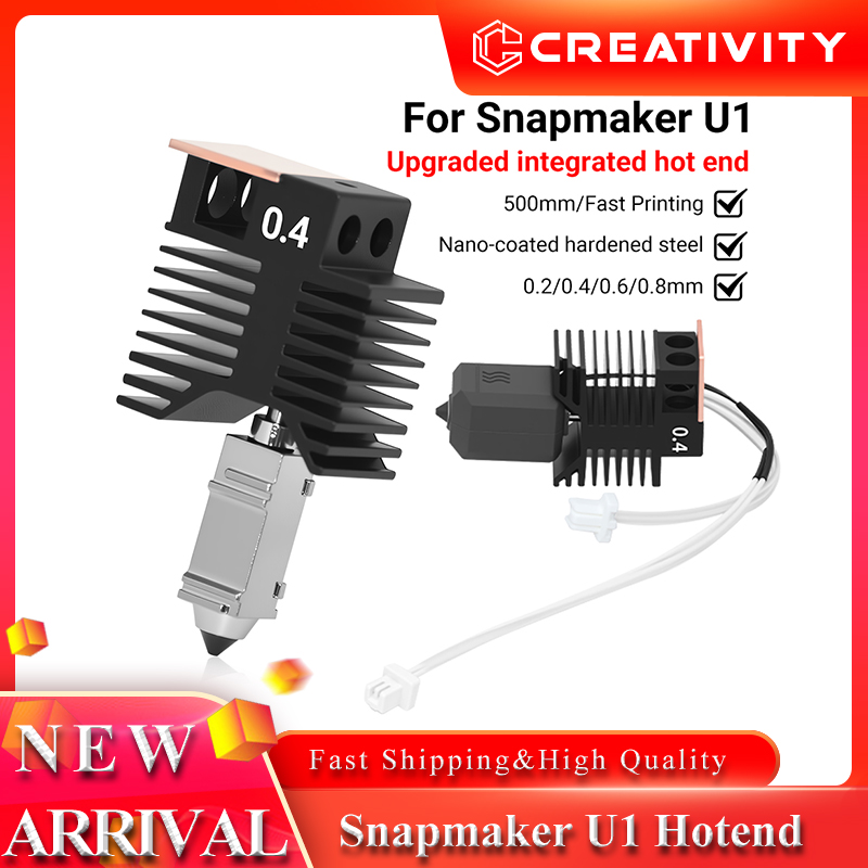 High Flow Ceramic Hotend - For Snapmaker U1 Hotend Kit 0.4mm