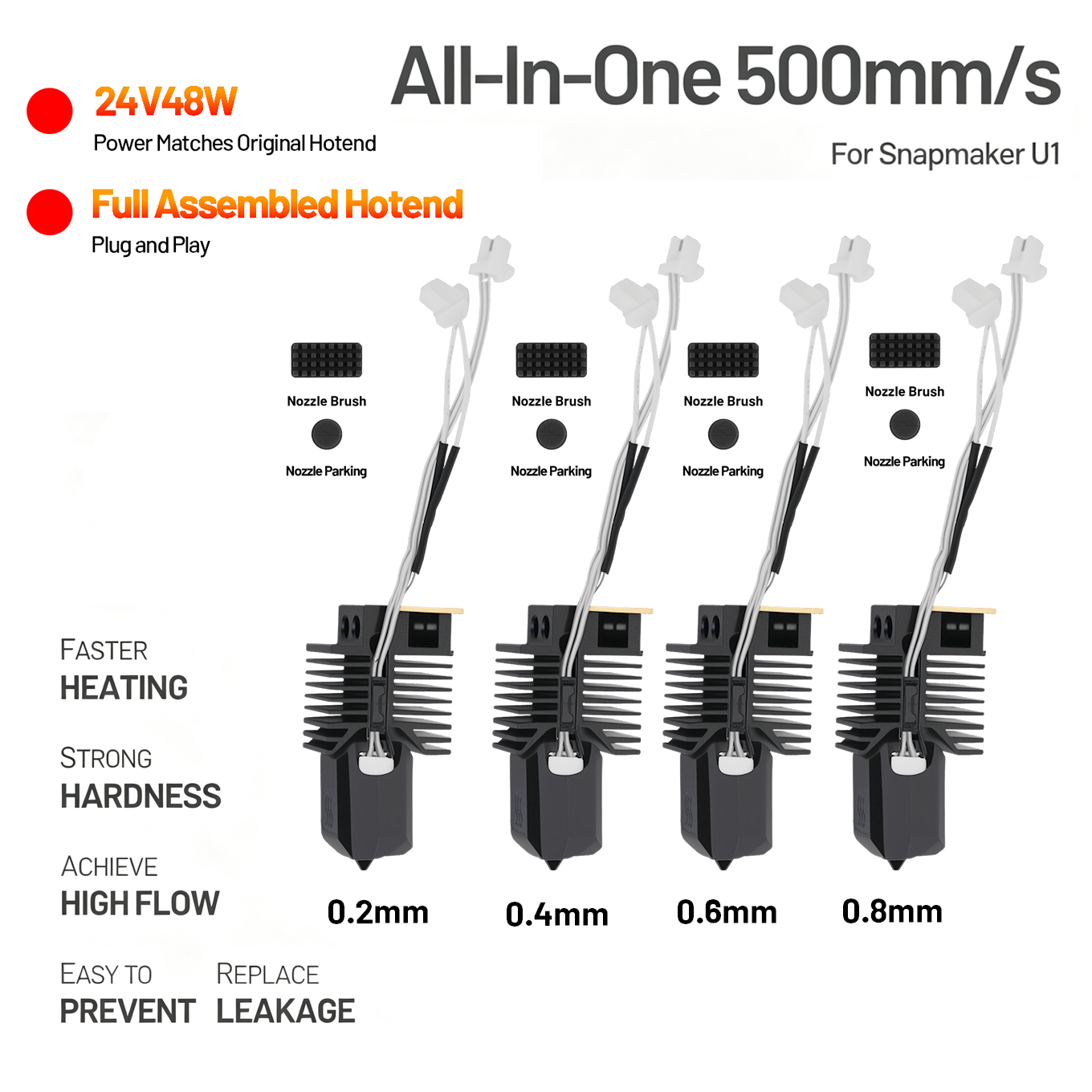 Hotend For Snapmaker U1 24V 48 - High Flow Ceramic Hotend 评论和价格