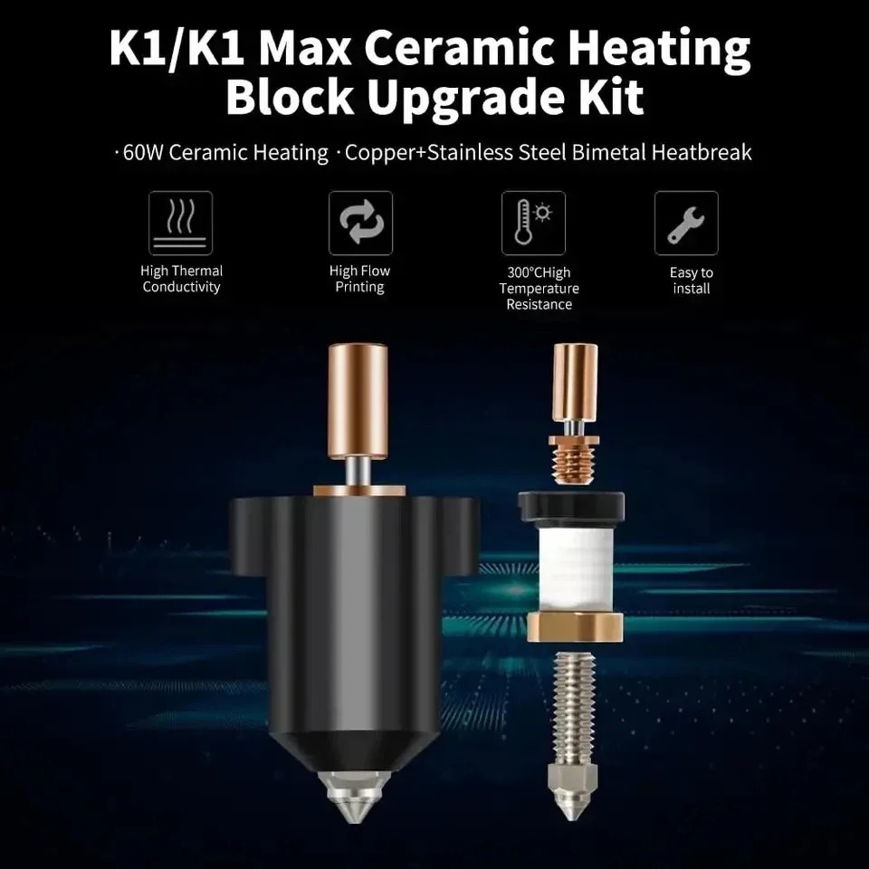 Upgrade Creality K1 Ceramic He - High Flow Ceramic Hotend 评论和价格