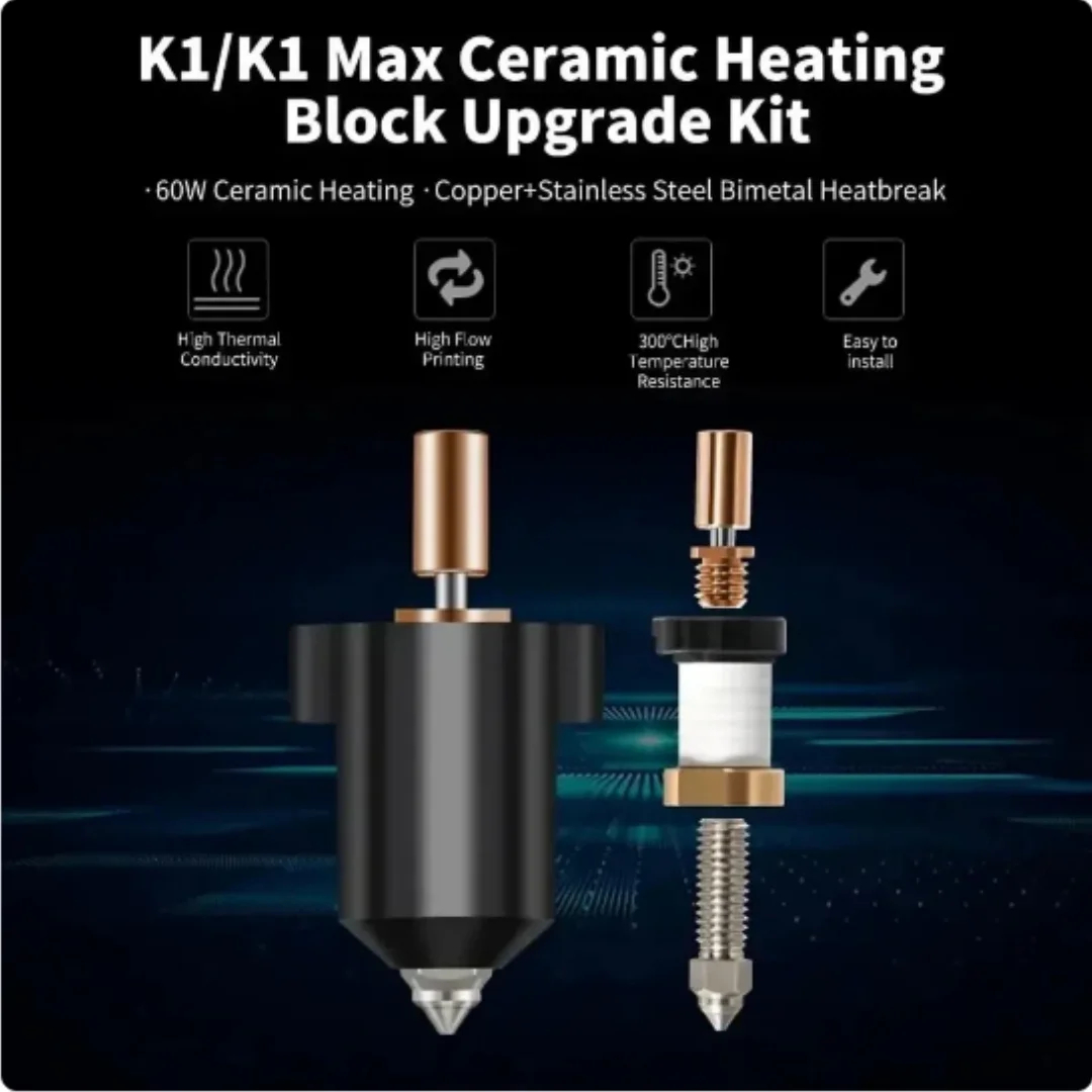 For Creality K1 / K1 Max Hoten - High Flow Ceramic Hotend 评论和价格
