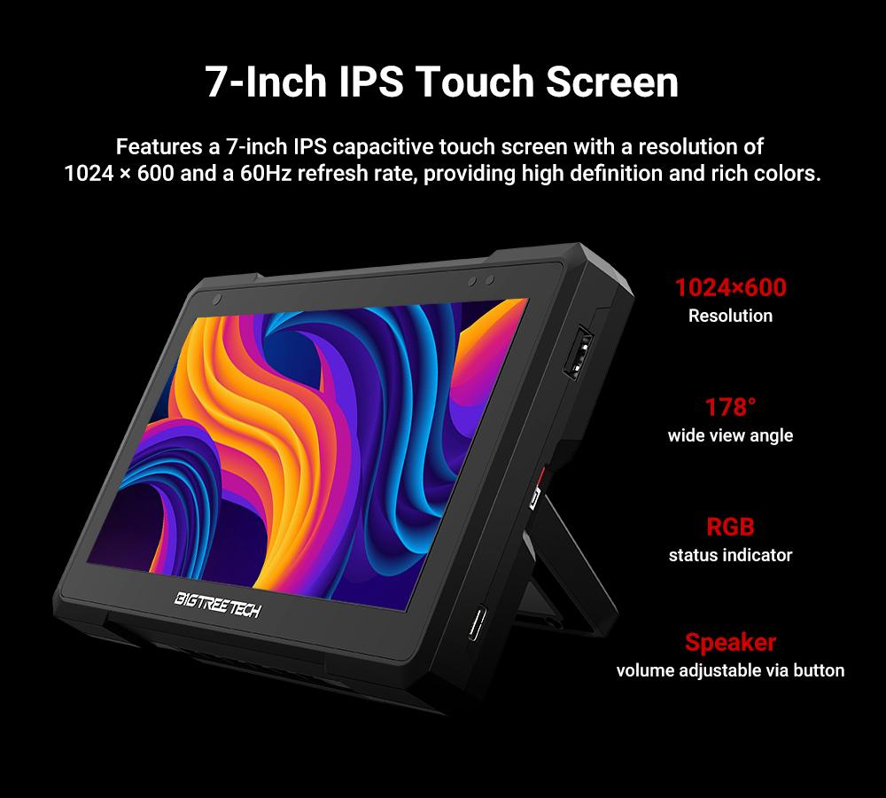 BIGTREETECH Pad 7 IPS Touch Sc - Klipper Pad 7 Inch 评论和价格