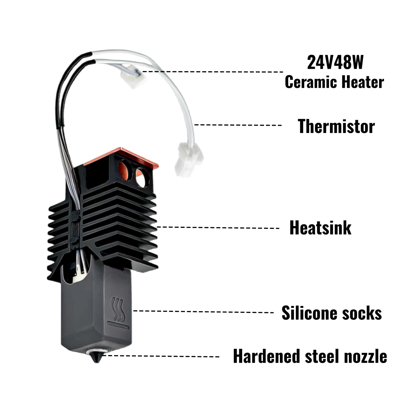 For Snapmaker U1 Hotend 24V 48 - High Flow Ceramic Hotend 评论和价格